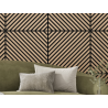 Mexen Lam-B lamelles murales 275 x 30 cm, panneau HDF 4 mm, placage technique, Chêne Sable - S100-275307-3015-001