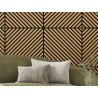 Mexen Lam-B lamelles murales 275 x 30 cm, panneau HDF 4 mm, placage technique, Chêne Sable - S100-275307-3015-001