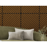 Mexen Lam-B lamelles murales 275 x 30 cm, panneau HDF 4 mm, placage technique, Chêne Sable - S100-275307-3015-001
