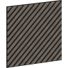 Mexen Lam-B lamelles murales 275 x 30 cm, panneau HDF 4 mm, placage technique, Chêne Sable - S100-275307-3015-001