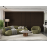 Mexen Linea 39 panneau mural acoustique 60 x 60 cm (4pcs), feutre 9 mm, placage technique, Chêne Mocca - S110-60607-39-045