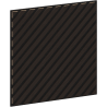 Mexen Linea 39 panneau mural acoustique 60 x 60 cm (4 pièces), feutre 9 mm, placage technique, Chêne Noir - S110-60607-39-046