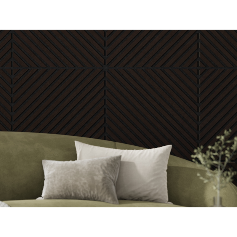 Mexen Lam-B lamelles murales 275 x 30 cm, panneau HDF 4 mm, placage technique, Chêne Sable - S100-275307-3015-001