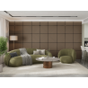 Mexen Linea 39 panneau mural acoustique 60 x 60 cm (4pcs), feutre 9 mm, placage technique, Noyer Clair - S110-60607-39-047