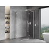 Mexen Mist-H L Duo cabine de douche pivotante droite 75 x 85 cm, transparent, blanc - 8A5L-075L-085P-20-00