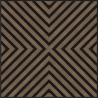 Mexen Linea 01 panneau mural acoustique 60 x 60 cm (4 pcs), feutre 9 mm, placage technique, Noyer Foncé - S110-60607-01-044