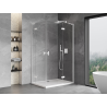 Mexen Mist-H L Duo cabine de douche battante droite 70 x 90 cm, transparent, blanc - 8A5L-070L-090P-20-00