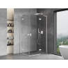 Mexen Mist-H L Duo cabine de douche battante droite 70 x 90 cm, transparent, blanc - 8A5L-070L-090P-20-00