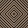 Mexen Linea 03 panneau mural acoustique 60 x 60 cm (4pcs), feutre 9 mm, placage technique, Noyer Clair - S110-60607-03-047