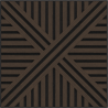 Mexen Linea 05 panneau mural acoustique 60 x 60 cm (4 pcs), feutre 9 mm, placage technique, Chêne Mocca - S110-60607-05-045