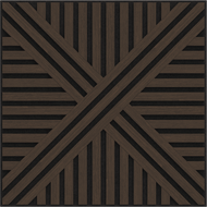 Mexen Linea 05 panneau mural acoustique 60 x 60 cm (4 pcs), feutre 9 mm, placage technique, Chêne Mocca - S110-60607-05-045