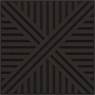 Mexen Linea 05 panneau mural acoustique 60 x 60 cm (4pcs), feutre 9 mm, placage technique, Chêne Noir - S110-60607-05-046