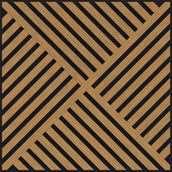 Mexen Linea 08 panneau mural acoustique 60 x 60 cm (4 pièces), feutre 9 mm, placage technique, Chêne Classic