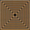Mexen Linea 13 panneau mural acoustique 60 x 60 cm (4 pièces), feutre 9 mm, placage technique, Chêne Classique