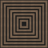 Mexen Linea 13 panneau mural acoustique 60 x 60 cm (4 pcs), feutre 9 mm, placage technique, Noyer Foncé - S110-60607-13-044