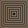 Mexen Linea 13 panneau mural acoustique 60 x 60 cm (4 pièces), feutre 9 mm, placage technique, Noyer Clair - S110-60607-13-047