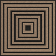 Mexen Linea 13 panneau mural acoustique 60 x 60 cm (4 pièces), feutre 9 mm, placage technique, Noyer Clair - S110-60607-13-047