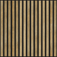 Mexen Linea 15 panneau mural acoustique 60 x 60 cm (4pcs), feutre 9 mm, placage technique, Chêne Mielleux - S110-60607-15-066