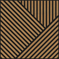 Mexen Linea 25 panneau mural acoustique 60 x 60 cm (4 pièces), feutre 9 mm, placage technique, Chêne Classic