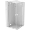 Mexen Mist-H L Duo cabine de douche pivotante 110 x 110 cm, transparent, blanc - 8A5L-110L-110P-20-00