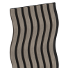 Mexen Lam-SF 01 lames murales acoustiques 280 x 30 cm, feutre 9 mm, placage technique, Chêne Gris - S106-280-01-043