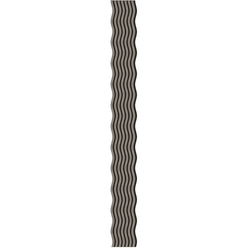 Mexen Lam-SF 01 lames murales acoustiques 280 x 30 cm, feutre 9 mm, placage technique, Chêne Gris - S106-280-01-043