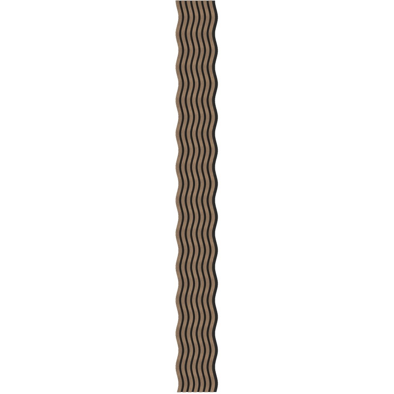 Mexen Lam-SF 01 lamelles murales acoustiques 280 x 30 cm, feutre 9 mm, placage technique, Noyer Foncé - S106-280-01-044