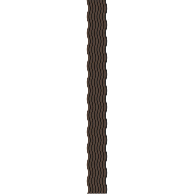 Mexen Lam-SF 01 lamelles murales acoustiques 280 x 30 cm, feutre 9 mm, placage technique, Chêne Mocca - S106-280-01-045