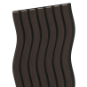 Mexen Lam-SF 01 lames murales acoustiques 280 x 30 cm, feutre 9 mm, placage technique, Chêne Noir - S106-280-01-046