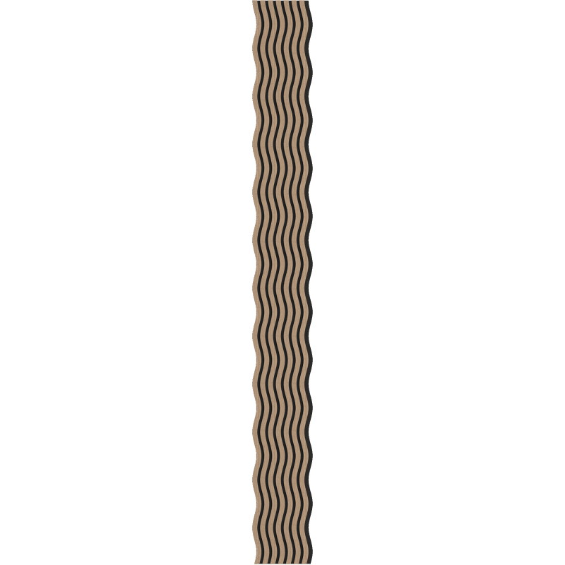 Mexen Lam-SF 01 lamelles murales acoustiques 280 x 30 cm, feutre 9 mm, placage technique, Noix Clair - S106-280-01-047