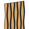 Mexen Lam-SF 01 Lam-SF 26 lames murales acoustiques 280 x 30 cm, feutre 9 mm, placage technique, Chêne Classic