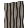 Mexen Lam-SF 01 Lam-SF 26 lamelles murales acoustiques 280 x 30 cm, feutre 9 mm, placage technique, Chêne Gris