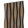 Mexen Lam-SF 01 Lam-SF 26 lames murales acoustiques 280 x 30 cm, feutre 9 mm, placage technique, Noyer Foncé - S106-280-26-044