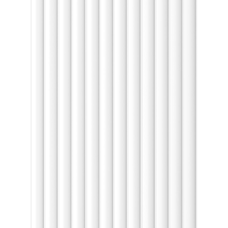 Mexen Strito 01 Strio 01 lames murales rainurées 280 x 14,5 cm (2 pièces), blanc - S120-280-01-301