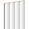 Mexen Strito 01 Strio 01 lames murales rainurées 280 x 14,5 cm (2 pièces), blanc - S120-280-01-301
