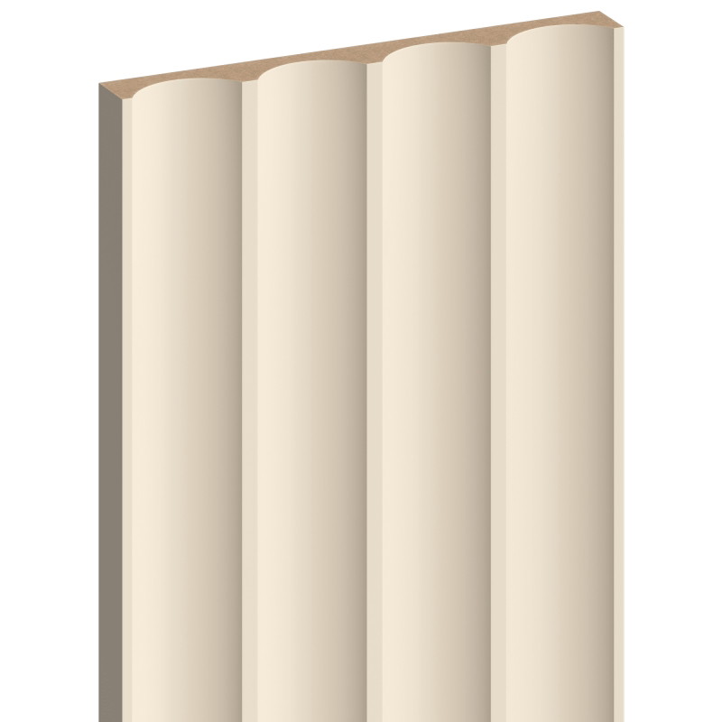 Mexen Strito 01 Strio 01 lamelles murales rainurées 280 x 14,5 cm (2 pièces), beige - S120-280-01-303