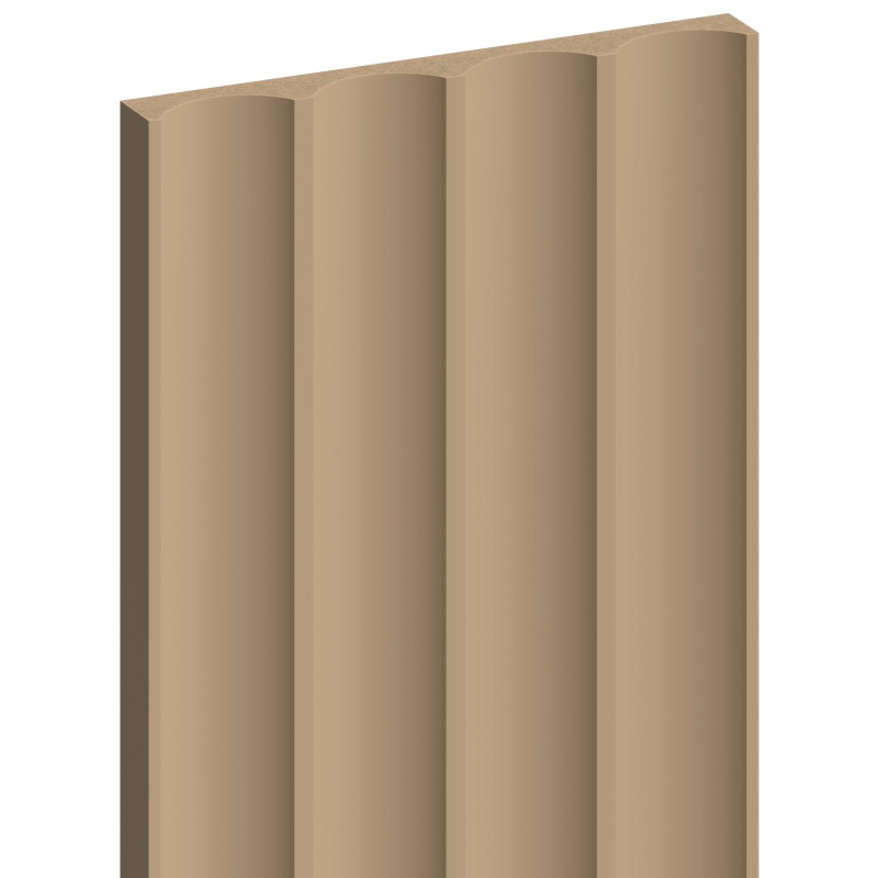 Mexen Strito 01 Strio 01 lamelles murales rainurées 280 x 14,5 cm (2 pièces), cappuccino - S120-280-01-304