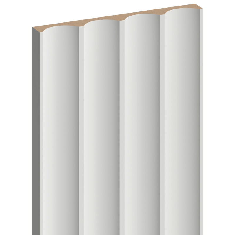 Mexen Strito 01 Strio 01 lamelles murales rainurées 280 x 14,5 cm (2 pcs), gris clair - S120-280-01-305