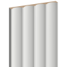 Mexen Strito 01 Strio 01 lamelles murales rainurées 280 x 14,5 cm (2 pcs), gris clair - S120-280-01-305