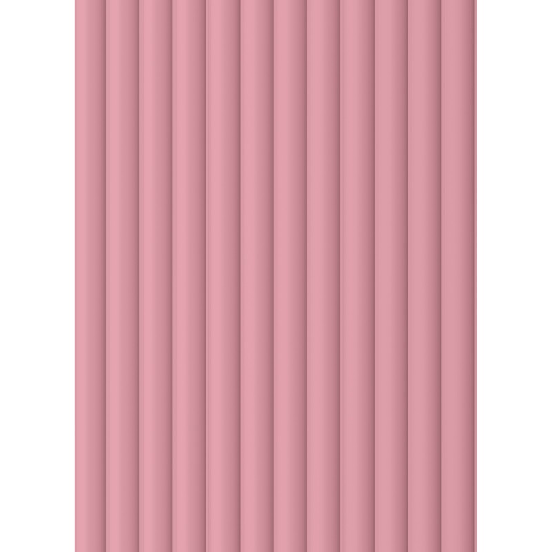 Mexen Strito 01 Strio 01 panneaux muraux rainurés 280 x 14,5 cm (2 pièces), rose - S120-280-01-307
