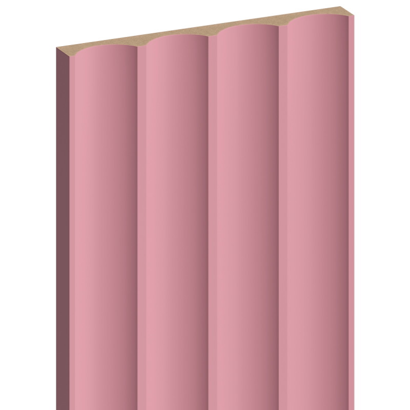 Mexen Strito 01 Strio 01 panneaux muraux rainurés 280 x 14,5 cm (2 pièces), rose - S120-280-01-307