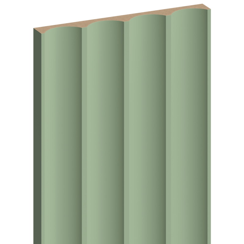 Mexen Strito 01 Strio 01 lamelles murales rainurées 280 x 14,5 cm (2 pièces), sauge - S120-280-01-310