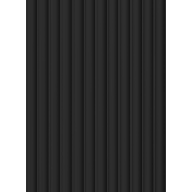 Mexen Strito 01 Strio 01 lamelles murales rainurées 280 x 14,5 cm (2 pièces), noir - S120-280-01-311