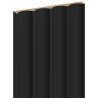 Mexen Strito 01 Strio 01 lamelles murales rainurées 280 x 14,5 cm (2 pièces), noir - S120-280-01-311