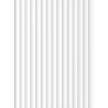 Mexen Strio 02 lamelles murales rainurées 280 x 14,5 cm (2pcs), blanc - S120-280-02-301