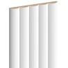 Mexen Strio 02 lamelles murales rainurées 280 x 14,5 cm (2pcs), blanc - S120-280-02-301