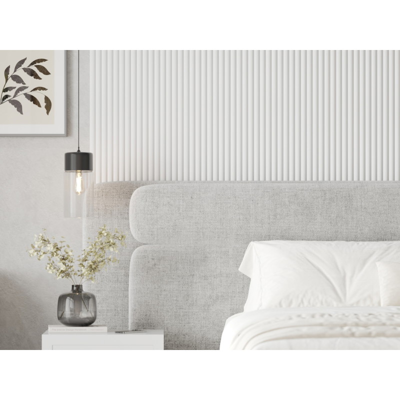 Mexen Strio 02 lamelles murales rainurées 280 x 14,5 cm (2pcs), blanc - S120-280-02-301