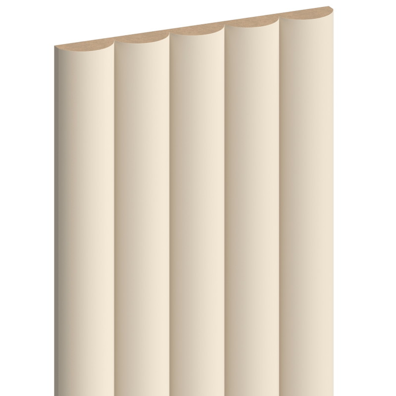 Mexen Strio 02 lamelles murales rainurées 280 x 14,5 cm (2 pièces), beige - S120-280-02-303