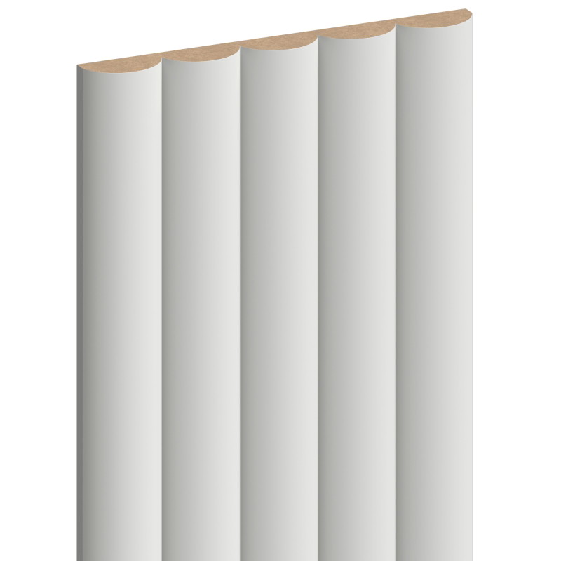 Mexen Strio 02 lamelles murales rainurées 280 x 14,5 cm (2 pièces), gris clair - S120-280-02-305