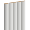 Mexen Strio 02 lamelles murales rainurées 280 x 14,5 cm (2 pièces), gris clair - S120-280-02-305